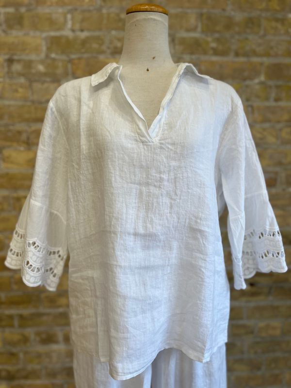 Violet's Delicate Top White