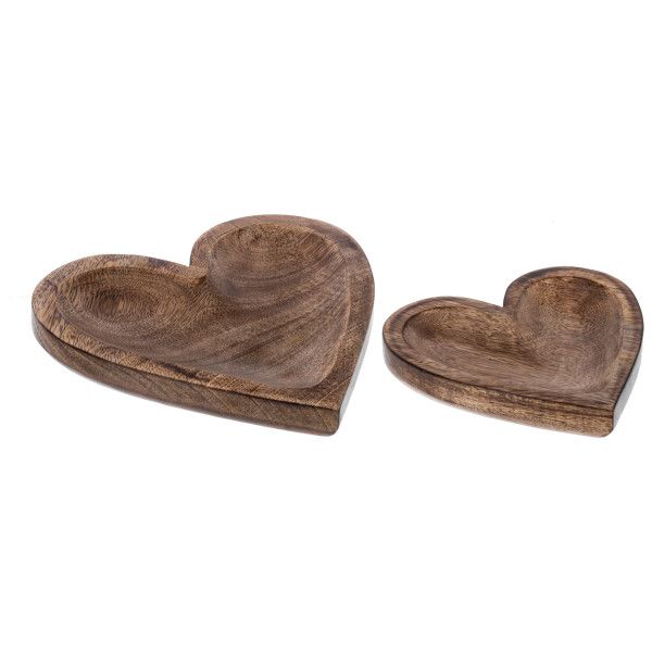 Wood Heart Tray