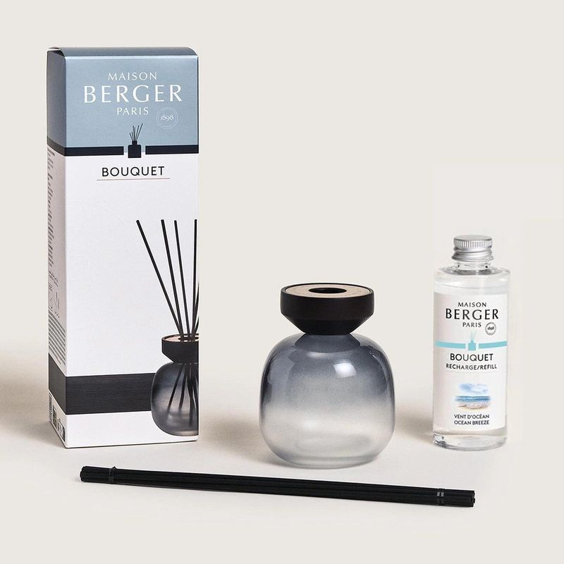 Wood Black/Frosted Reed Diffuser Ocean Breeze