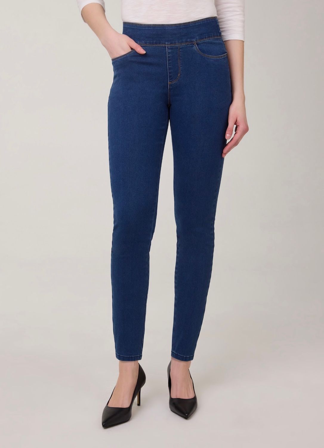 Pull On Slim Ankle Indigo