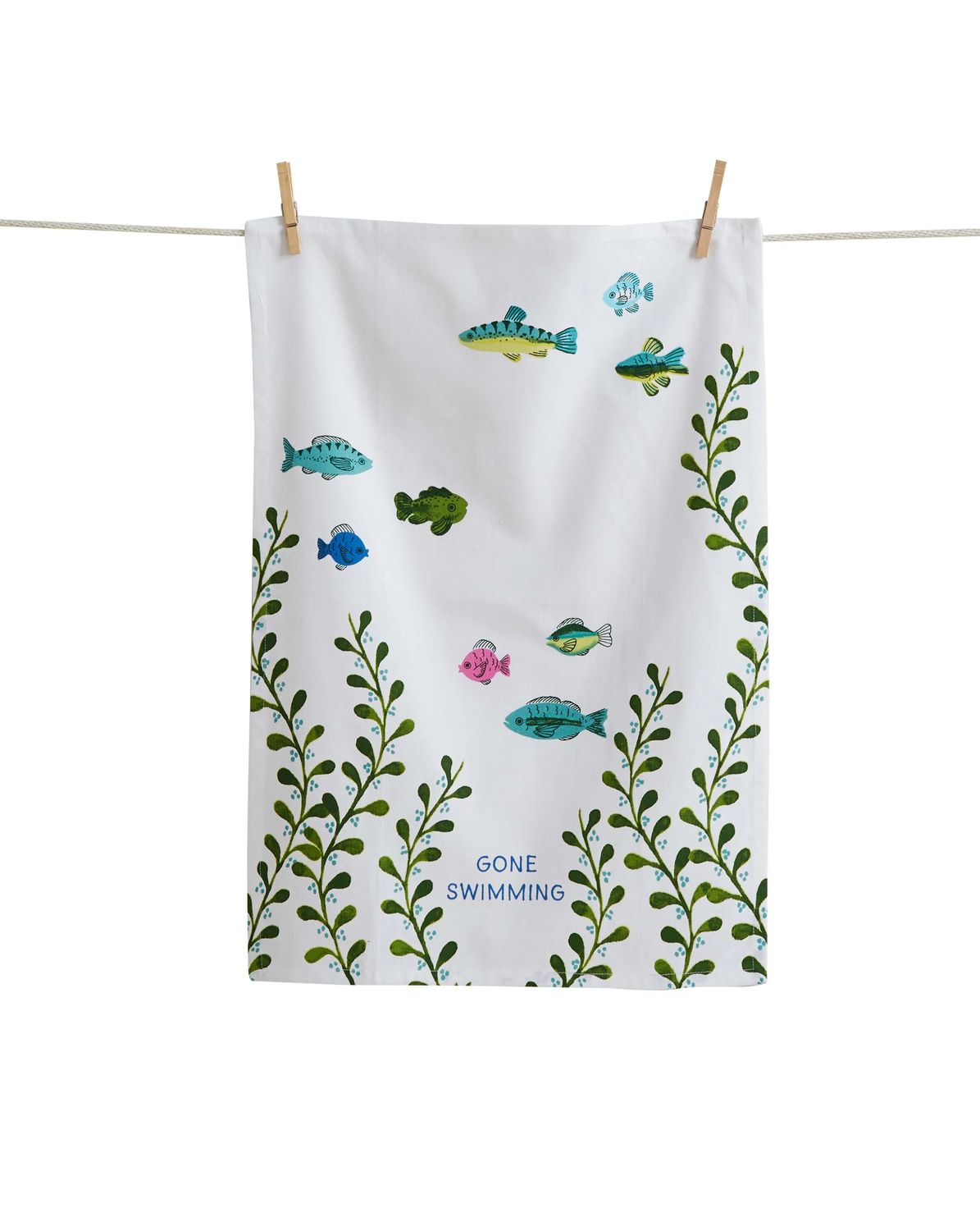 Gone Swimming Dishtowel