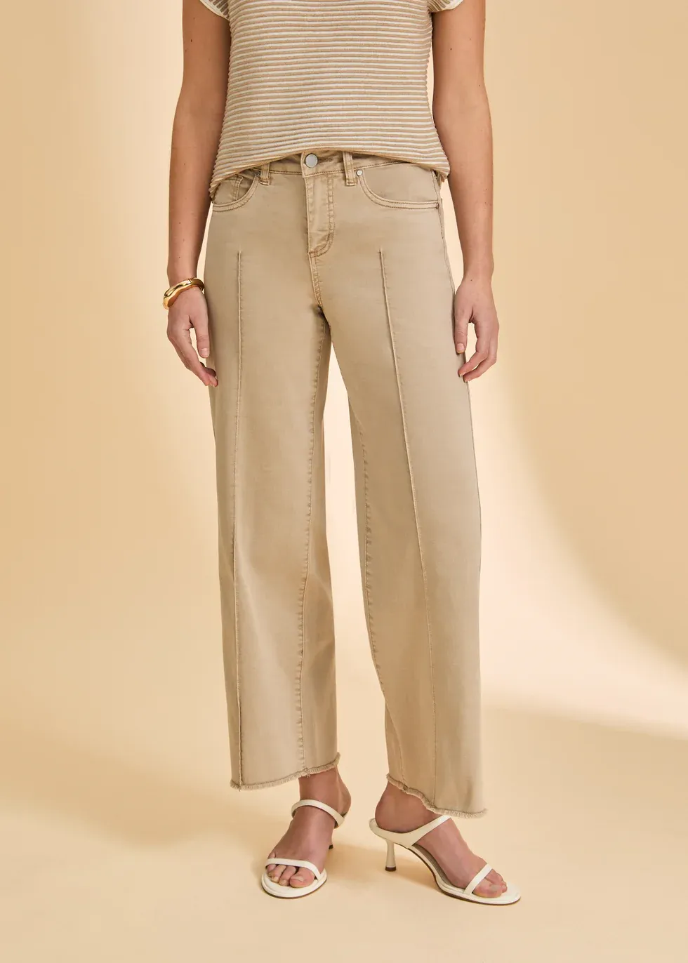 Olivia Wide Ankle Sand