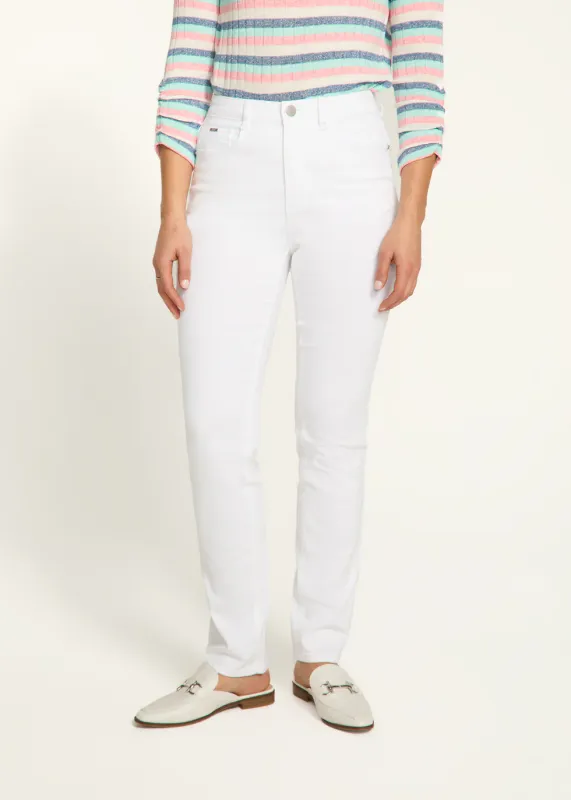Suzanne Petite Straight Leg White