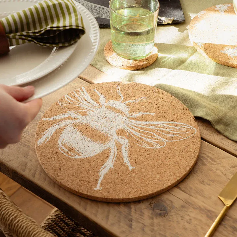 Cork Placemat, Style: Bee