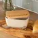 White Butter Dish &amp; Knife Set Spread the Love