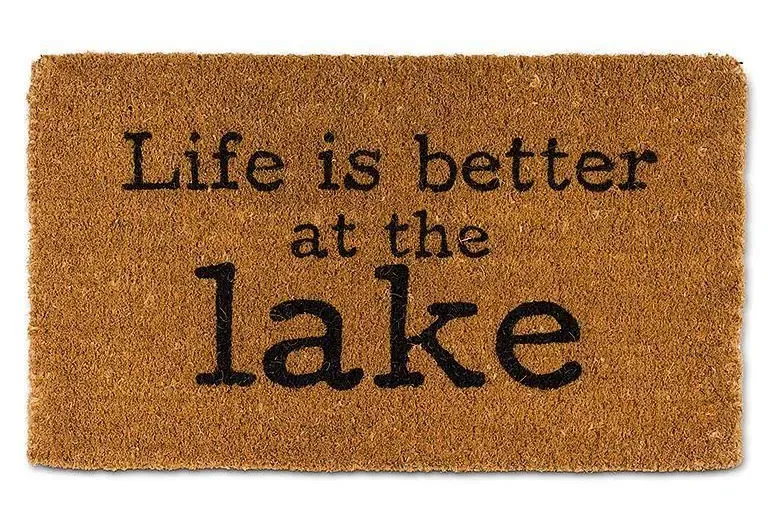 Life Is Better at The Lake Door Mat