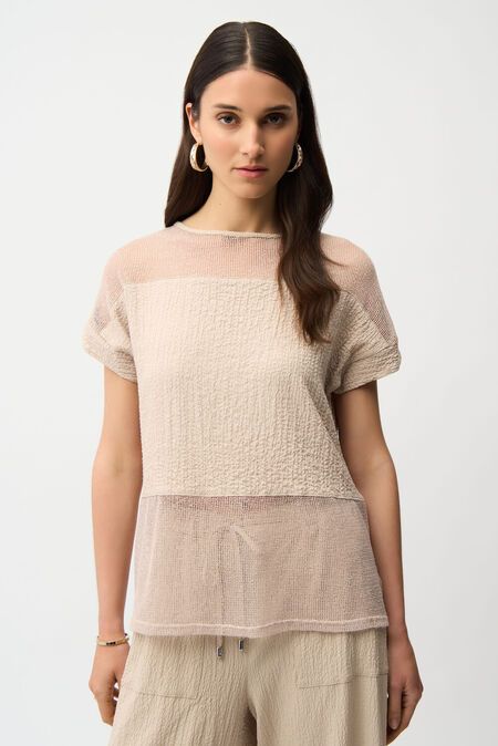Boat Neck Top Parchment