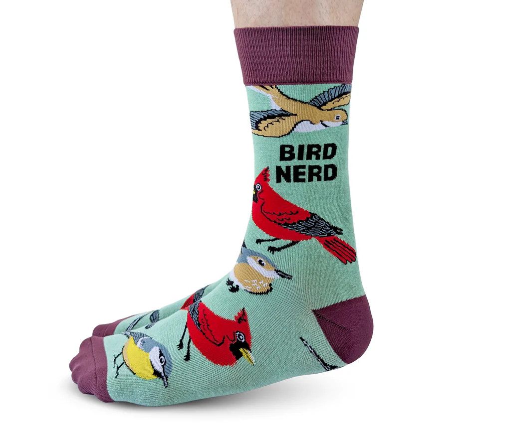 Bird Nerd Socks Large