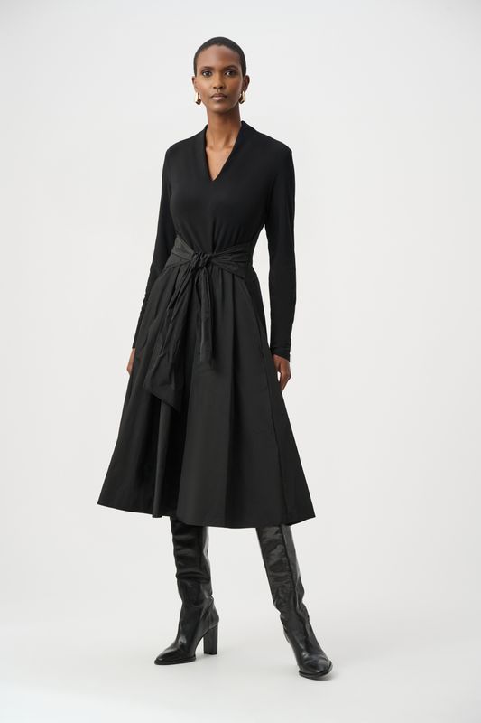 Fit &amp; Flare Dress Black
