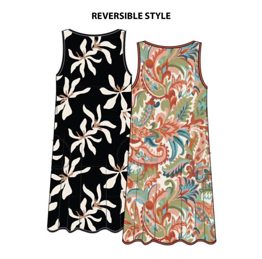 Reversible Dress Eggshell, Size: S