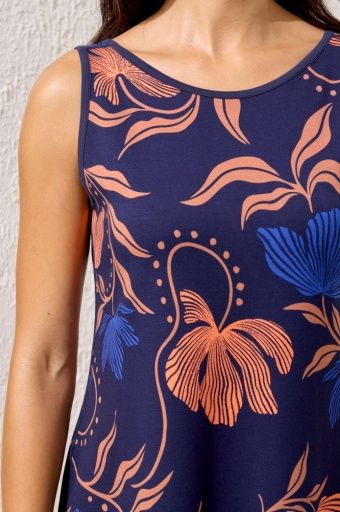 Reversible Dress with Pockets Royal Blue, Size: S