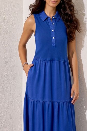 Polo Dress Royal Blue, Size: S