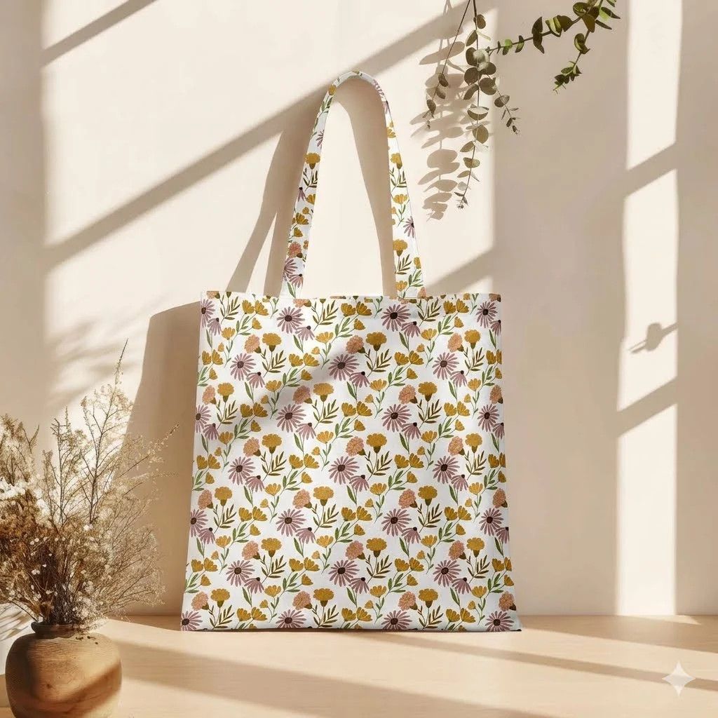 Moody Blossom Tote Bag
