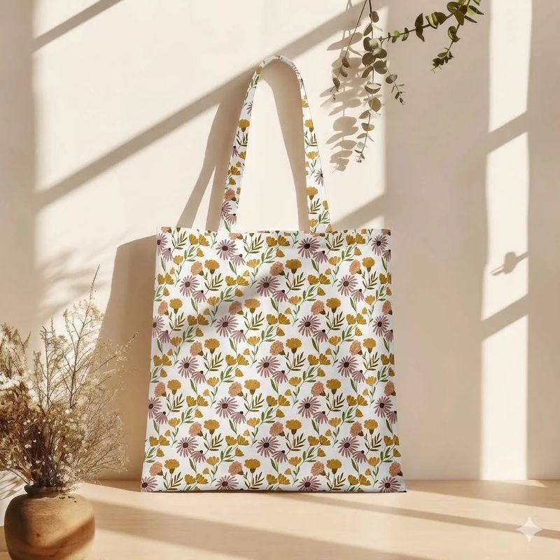 Moody Blossom Tote Bag