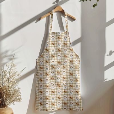 Sunflower Gingham Apron