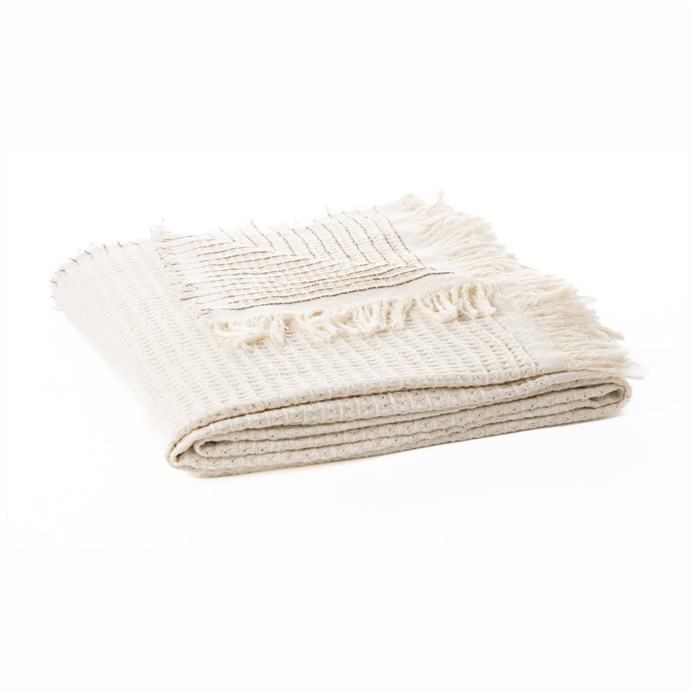 Dael Reversible Cream Throw