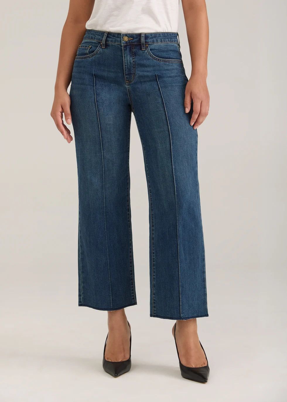 Olivia Wide Ankle Dark Wash