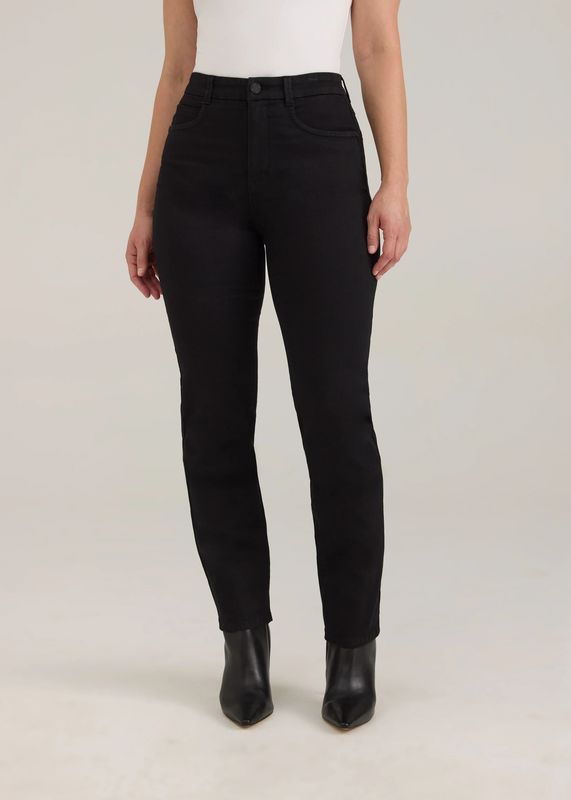 Suzanne Straight Leg Petite Jean Black