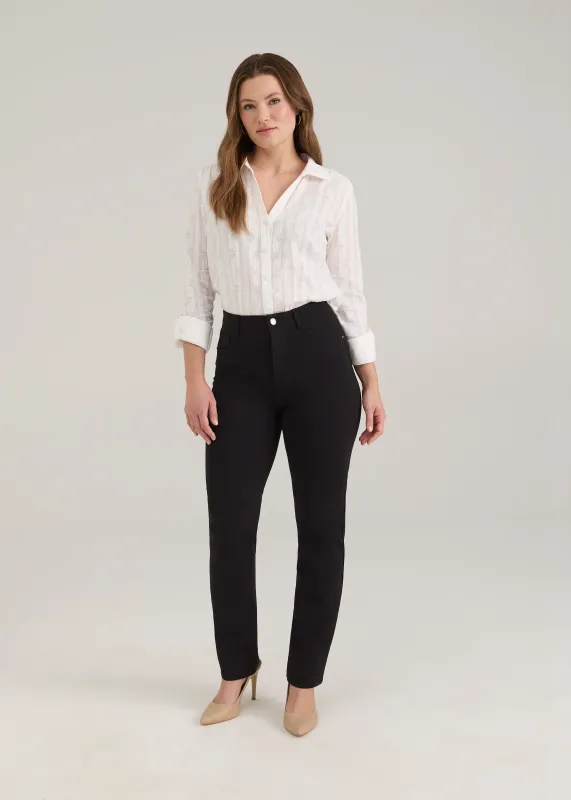Suzanne Straight Leg Pant Black