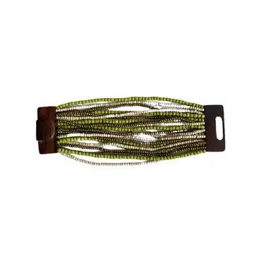 Mixed Bead Bracelet, Color: Green