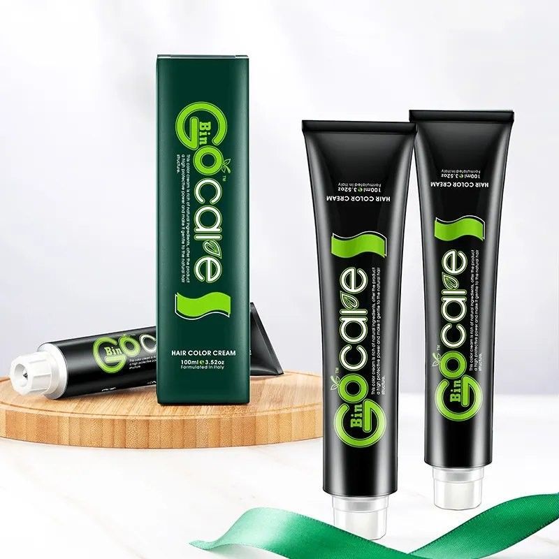 GOCARE Professional Hair Color Cream, Black 1, Permanent Hair Dye .