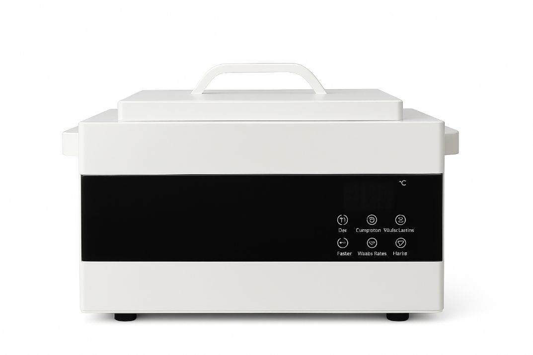 Digital Display Wax Heater, Temperature Control Panel, White