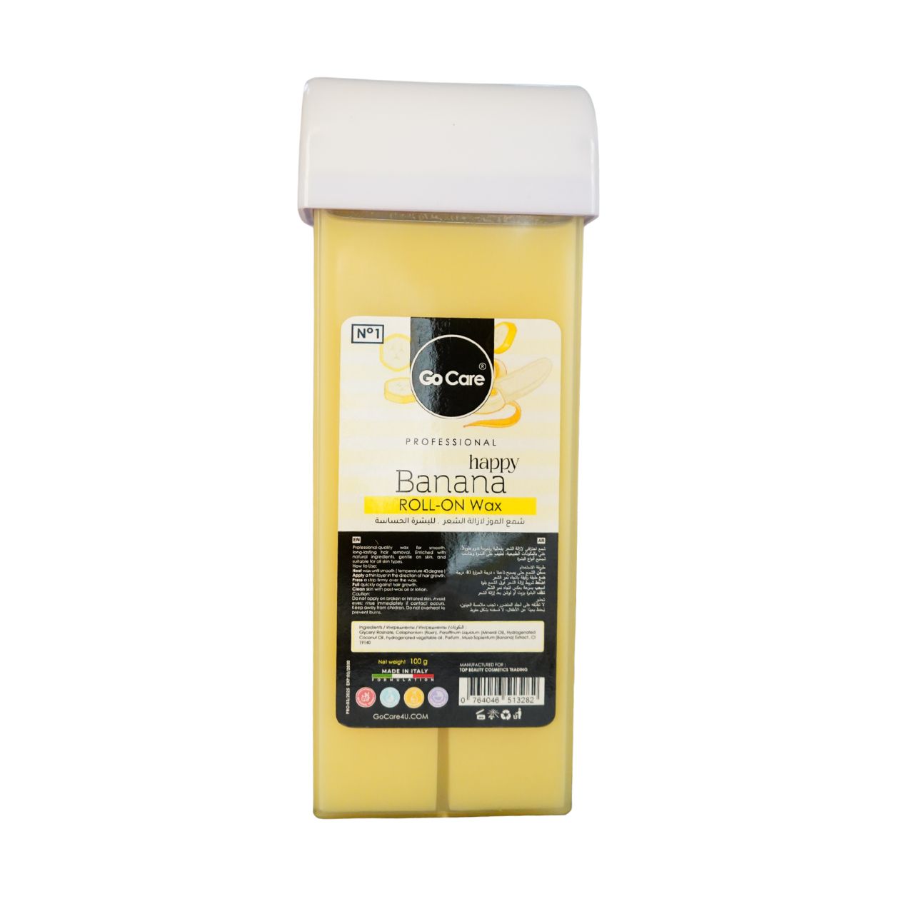 Go Care Professional Happy Banana Roll-On Wax, 100g , 24 Pcs.
