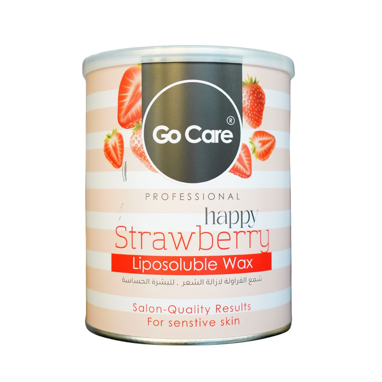 GoCare Professional Happy Strawberry Liposoluble Wax, Salon-Quality, for Sensitive Skin .