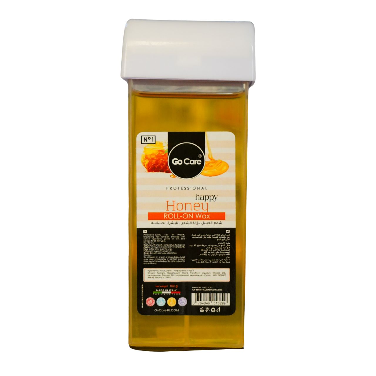 Go Care Professional Happy Honey Roll-On Wax, 24 pcs.