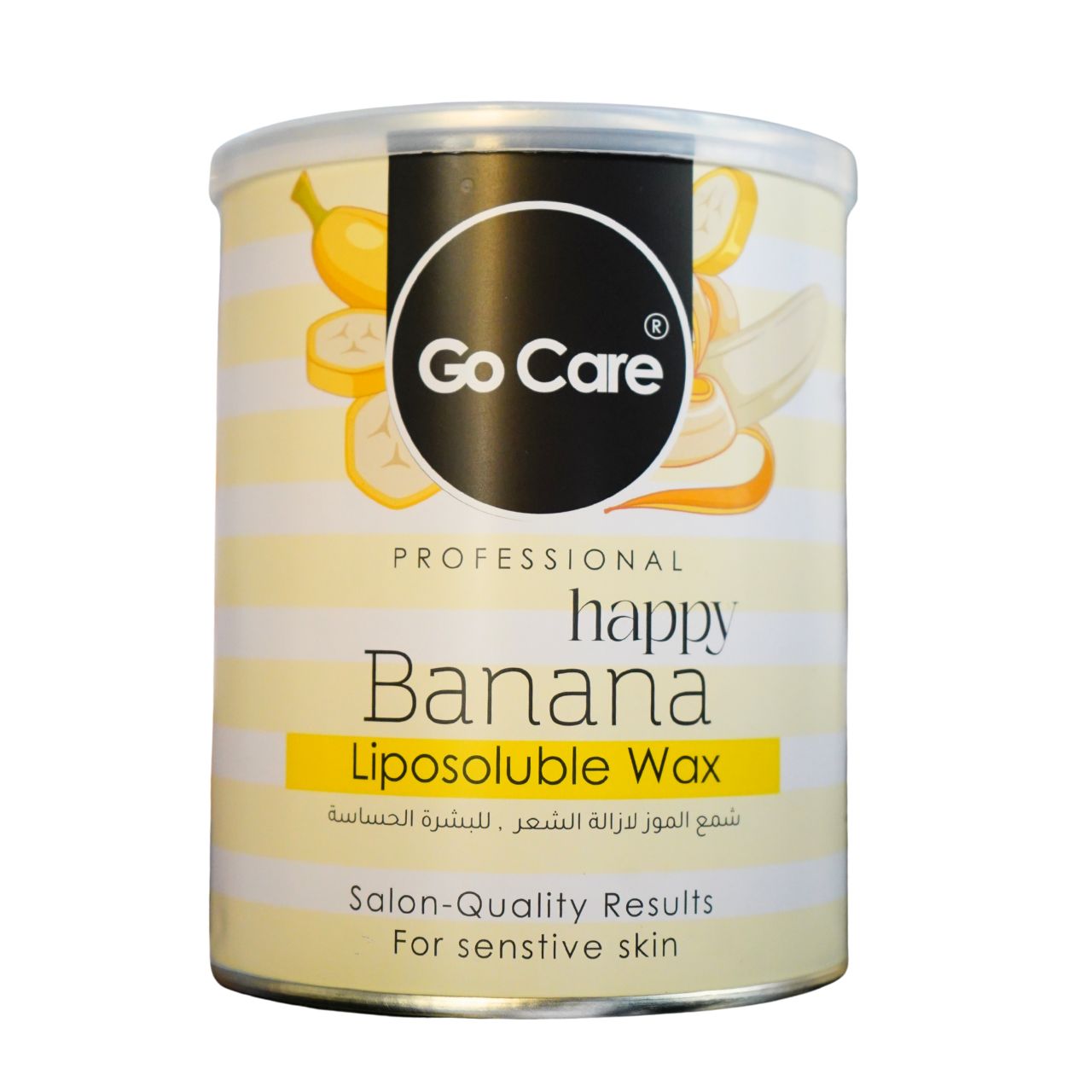 Go Care Professional Happy Banana Liposoluble Wax for Sensitive Skin, Salon-Quality Results .