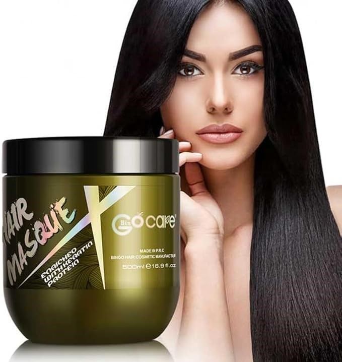 GOCARE Hair Masque with Keratin Protein for All Hair Types, Hydrating and Repairing Treatment, 500ml.