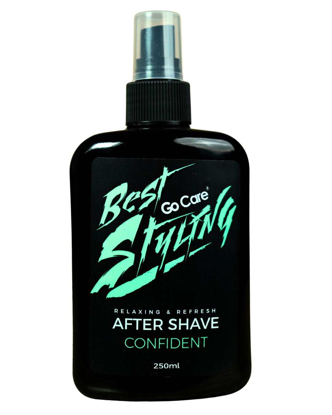 GO CARE - Best Styling Confident After Shave, Relaxing & Refreshing, 250ml, Black