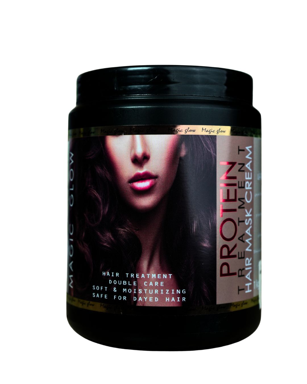 MAGIC GLOW Protein Hair Treatment Mask, Double Care Moisturizing Formula, Safe for Coloured Hair, 1 kg
