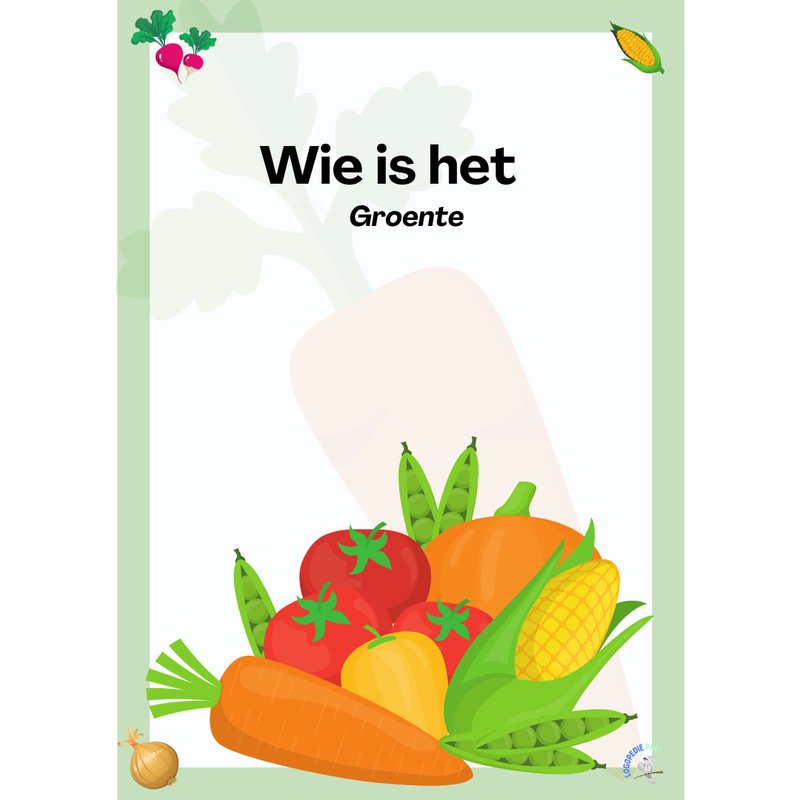 Wie is het - groente