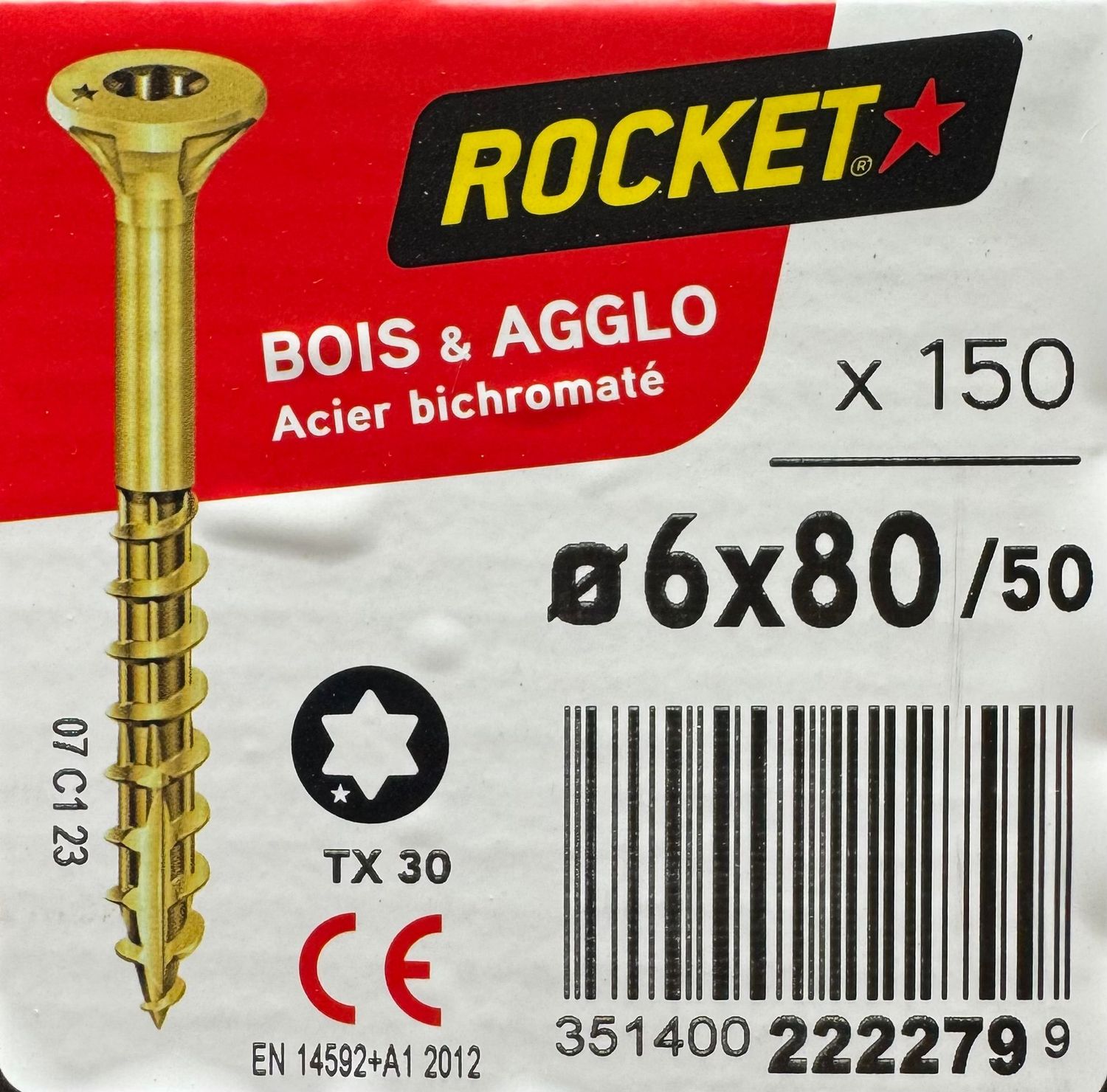 ROCKET - VBA TF - BIC - FP - 6x80/50 - Tx30 - BOITE DE 150