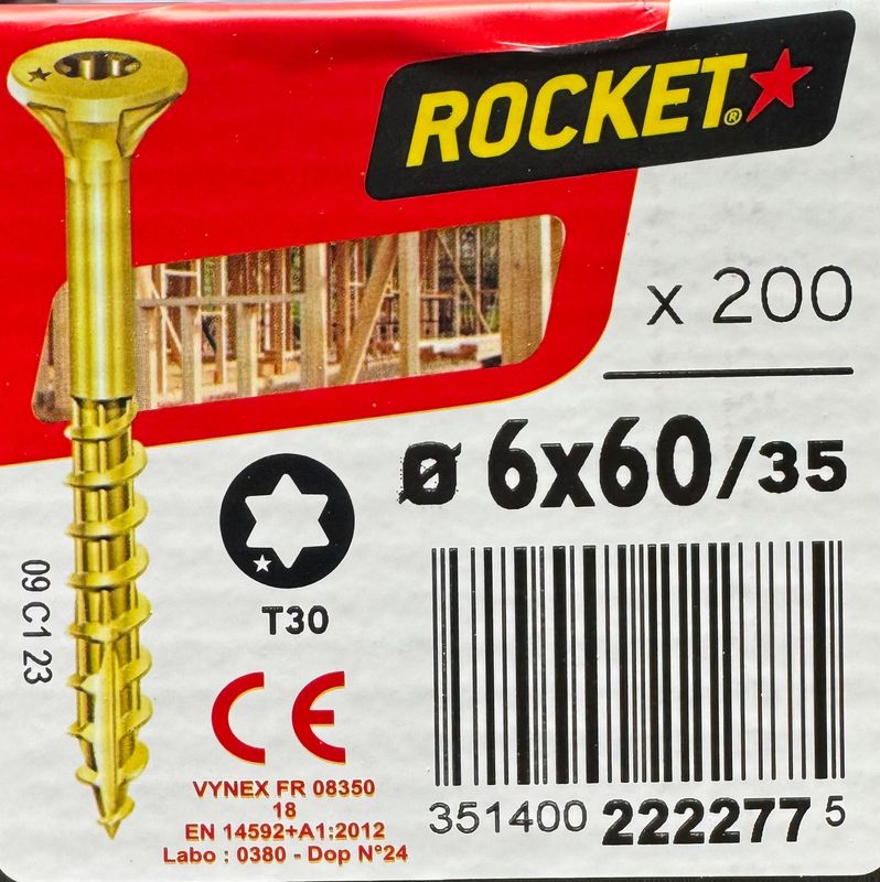 ROCKET - VBA TF - BIC - FP - 6x60/35 - Tx30 - BOITE DE 200