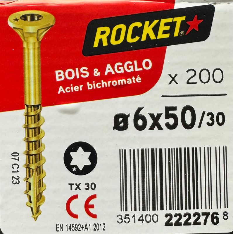 ROCKET - VBA TF - BIC - FP - 6x50/30 - Tx30 - BOITE DE 200