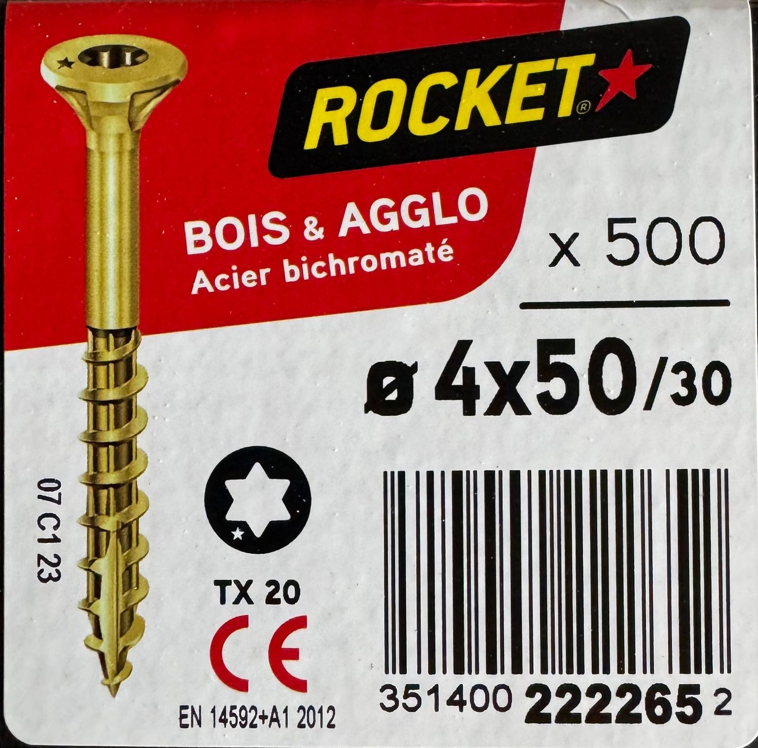 ROCKET - VBA TF - BIC - FP - 4X50/30 - Tx20 - BOITE DE 500