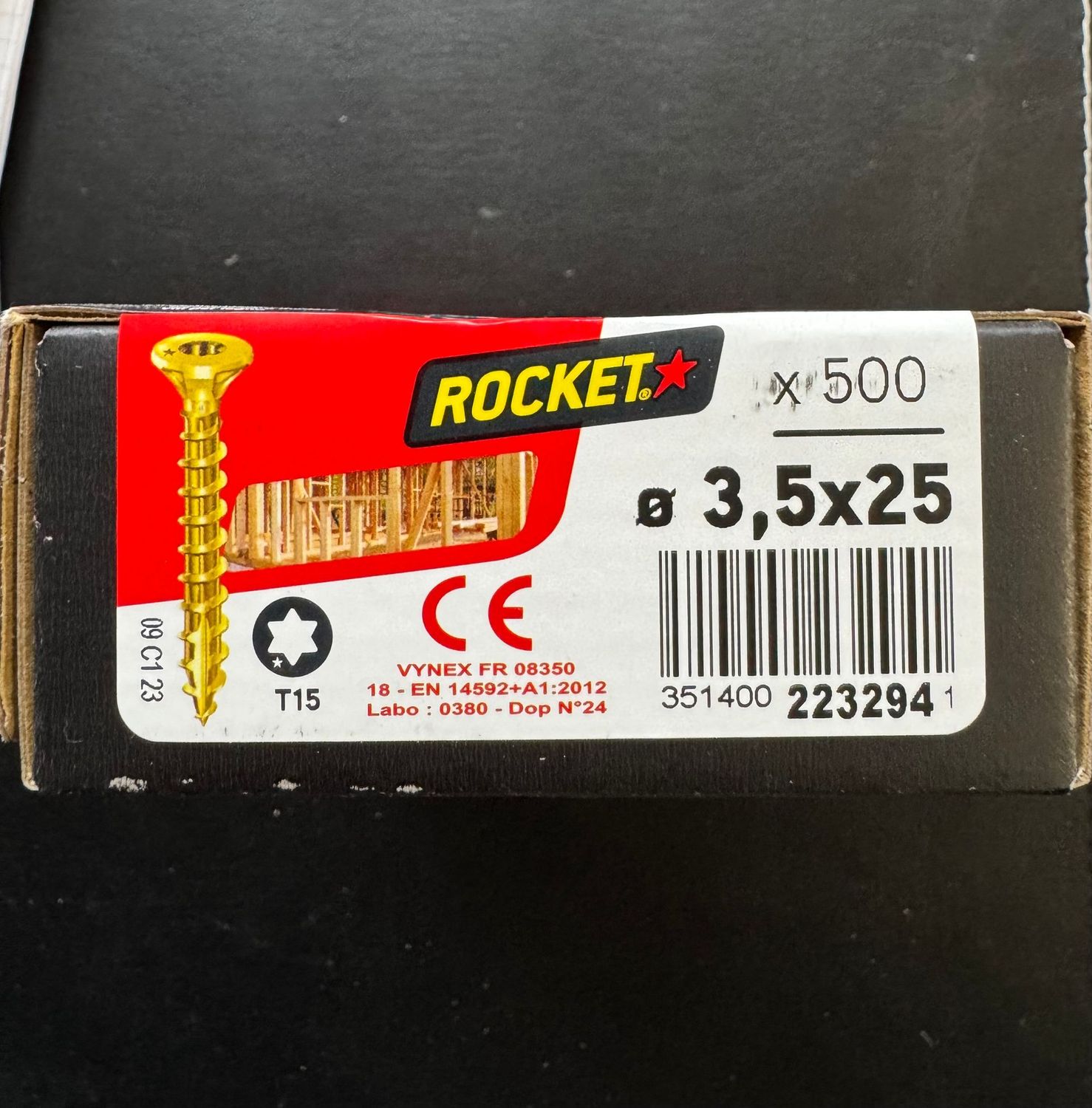 ROCKET - VBA TF - BIC - FT - 3.5X25 - Tx15 - BOITE DE 500