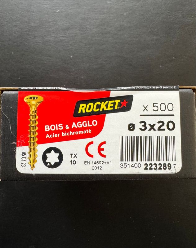 ROCKET - VBA TF - BIC - FT - 3X20 -Tx10 - BOITE DE 500