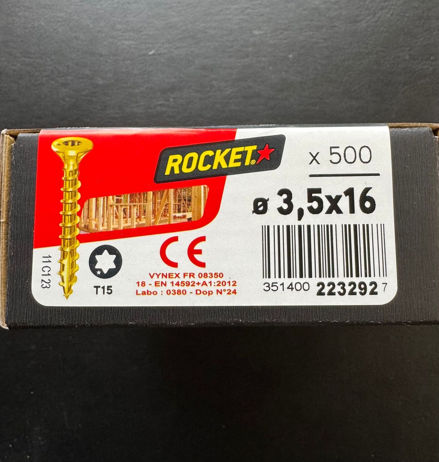ROCKET - VBA TF -  BIC - FT - 3.5X16 - Tx15 - BOITE DE 500