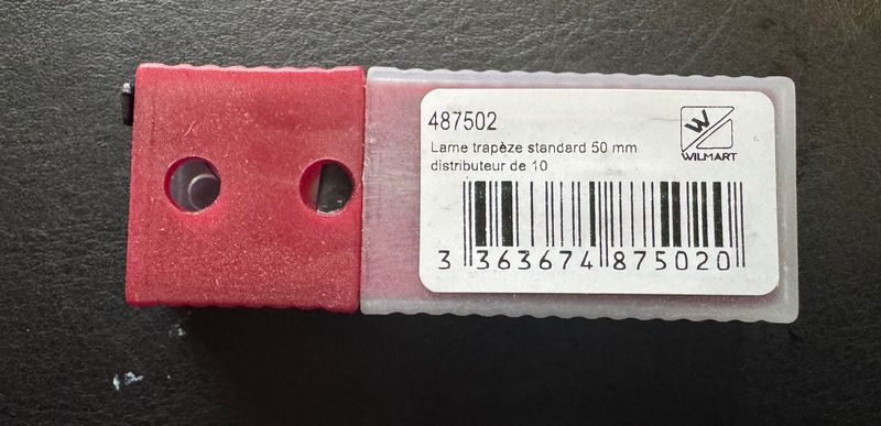LAMES TRAPEZE POUR CUTTER ROUGE