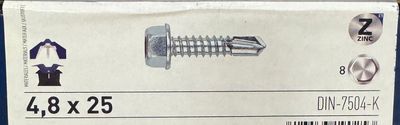 VIS AP TH ZINGUE 4.8X25 - BOITE DE 500