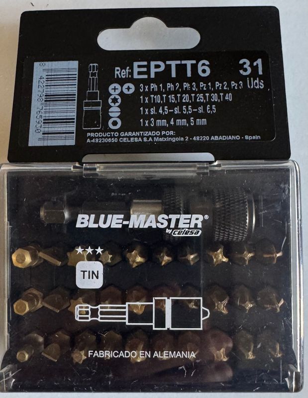 BOITE DE 31 EMBOUTS TIN + PORTE EMBOUTS - QUALITE PRO ++
