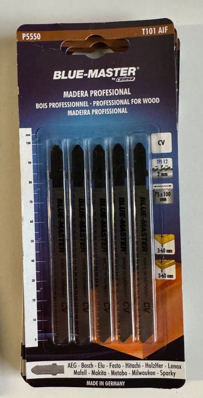 5 LAMES A BOIS DE SCIE SAUTEUSES EXTRA PRO 75X100