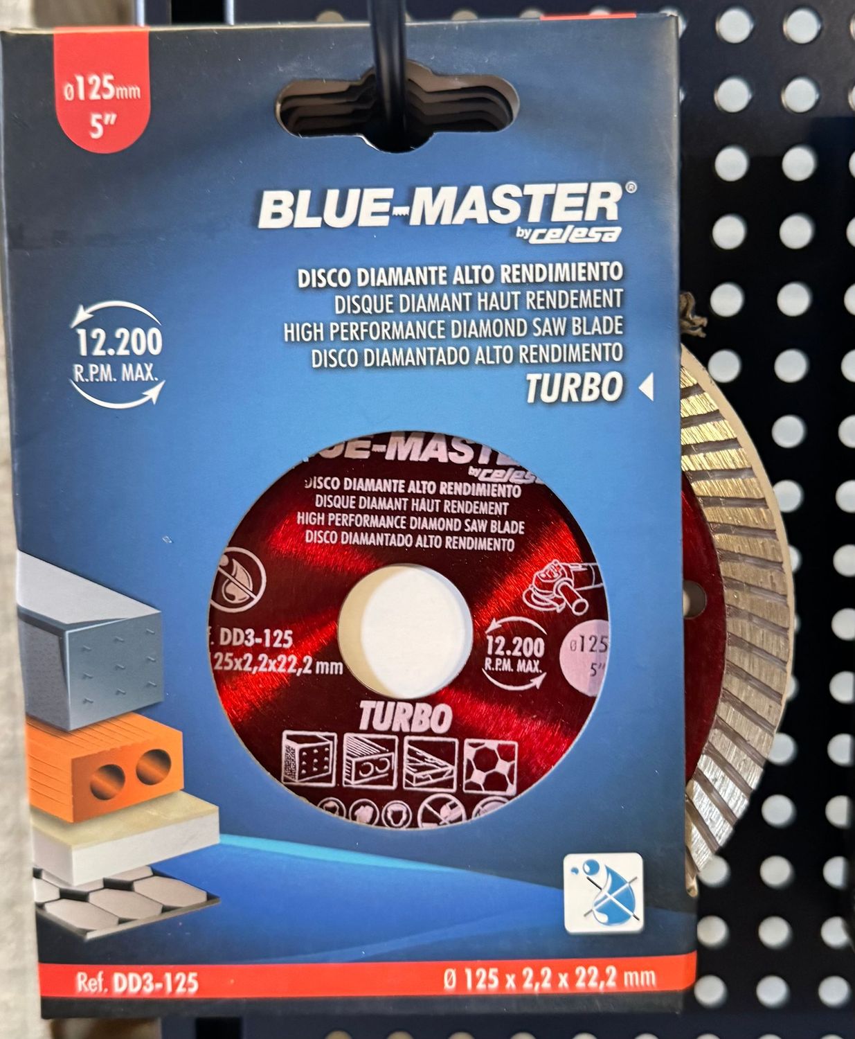 DISQUE DIAMANT DIAM.125 "TURBO"