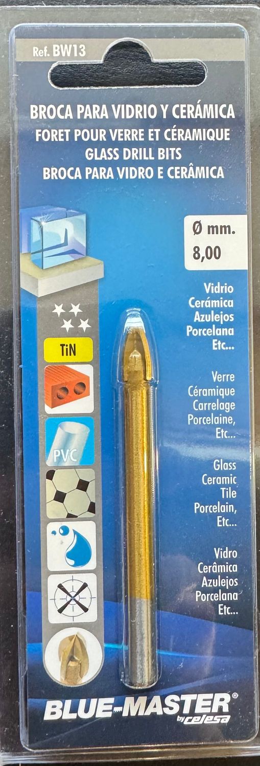 FORET CARRELAGE TIN - (NITRURE DE TITANE) - DIAM.8