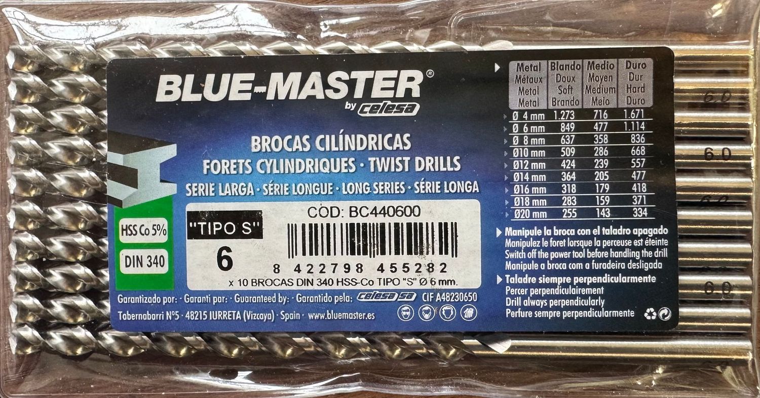 BLUE-MASTER - FORET LONG CO5% - DIAM6 X 139 X 91 - SACHET DE 10
