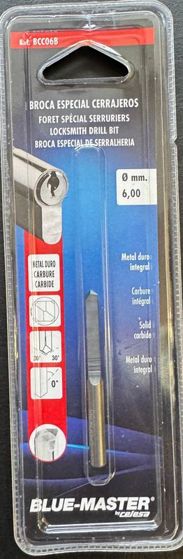 FORET CARBURE POUR CYLINDRE DE SECURITE DIAM.6