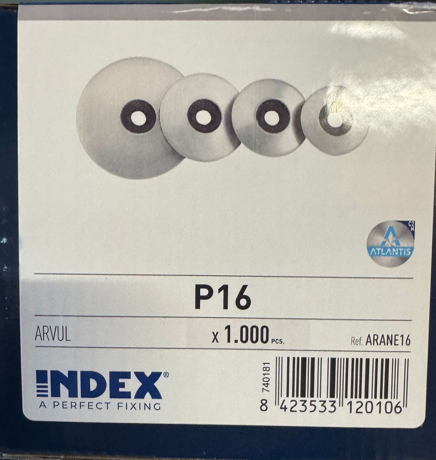 RDL VULCANISEE AVEC JOINT EPDM P16 POUR VIS 5,5 - LA BOITE DE 1000